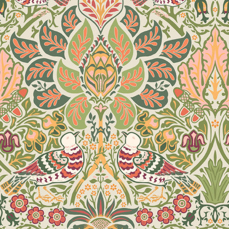 William Morris at Home Dove & Rose Olive Wallpaper