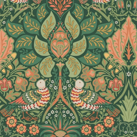 William Morris at Home Dove & Rose Olive Wallpaper