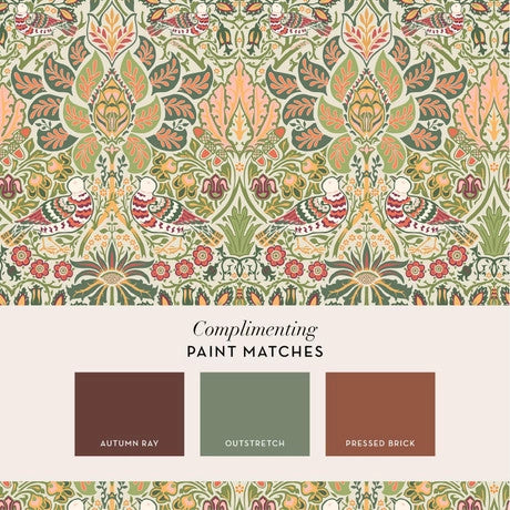 William Morris at Home Dove & Rose Olive Wallpaper