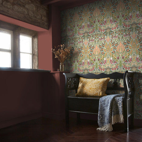 William Morris at Home Dove & Rose Olive Wallpaper