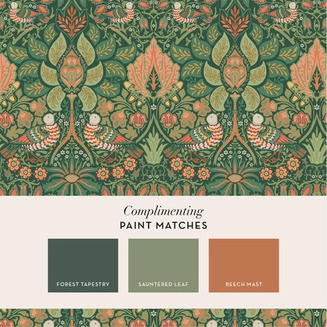 William Morris at Home Dove & Rose Olive Wallpaper