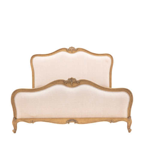 Chic Linen Upholstered King Size 5' Bed Frame