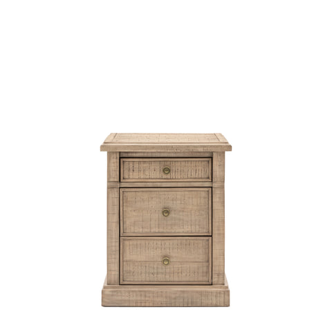 Vancouver 3 Drawer Bedside Cabinet