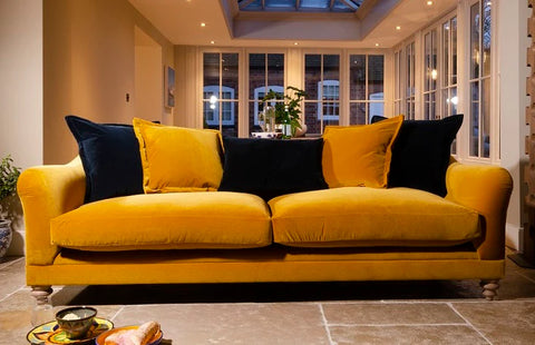Tetrad Gatsby Sofa Yellow Blue