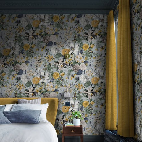 Graham & Brown Wallpaper Glasshouse Flora Sky