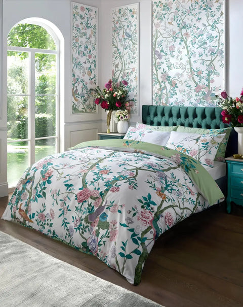Graham & Brown Chinoiserie Garden Green Duvet Cover Set 1