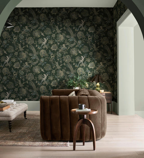 Graham & Brown Eternal Weave Emerald Wallpaper