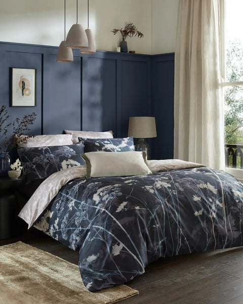 Graham & Brown Flower Press Indigo Duvet Cover Set 1