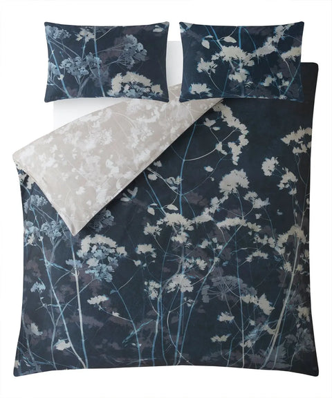 Graham & Brown Flower Press Indigo Duvet Cover Set 3