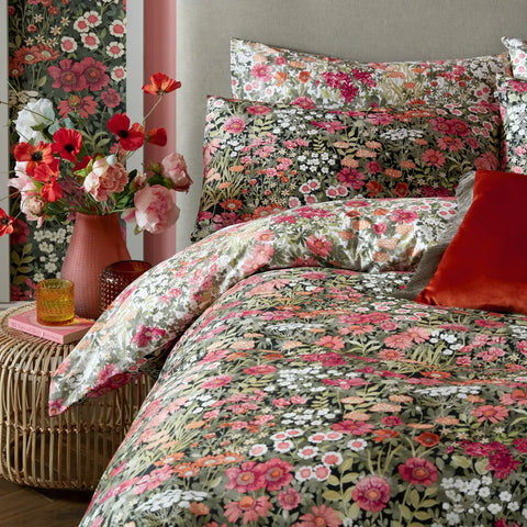 Graham & Brown Wallflower Night Garden Black Duvet Cover Set 7