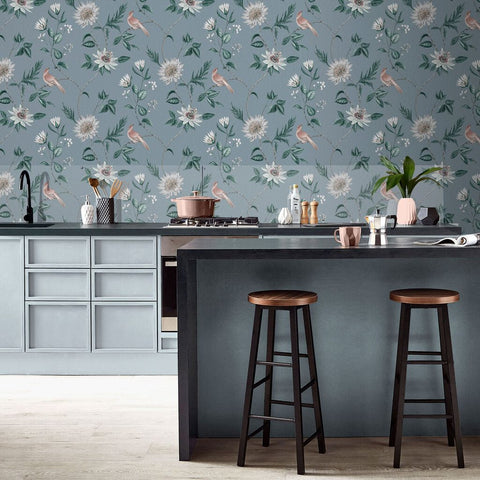 Graham & Brown Nuit Sky Blue Wallpaper