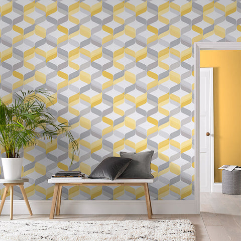 Graham & Brown Retro Lemon Wallpaper