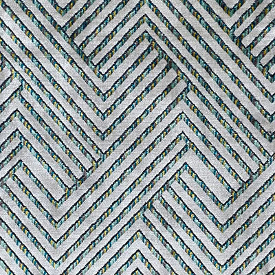Spink & Edgar Grassetto velvet in Peacock 