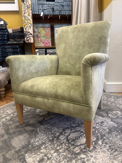 Francis velvet arm chair - showroom sample