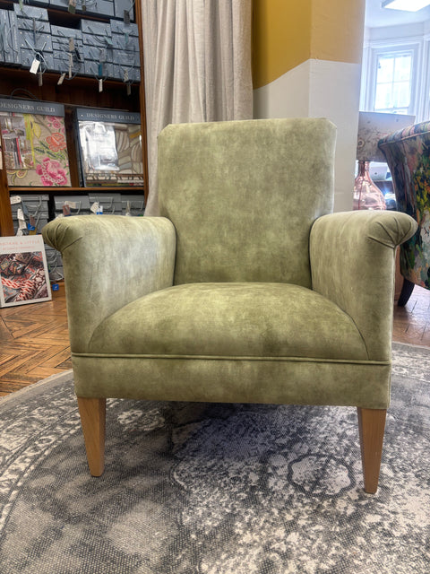 Francis velvet arm chair - showroom sample