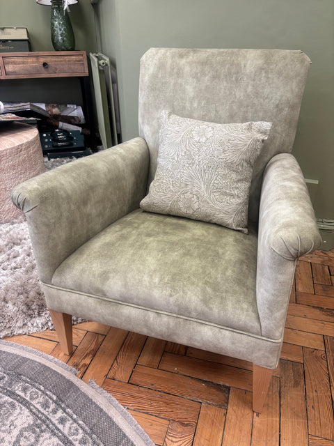 Francis velvet arm chair - showroom sample