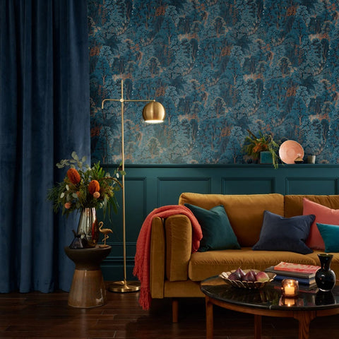 Graham & Brown Wallpaper New Eden Navy