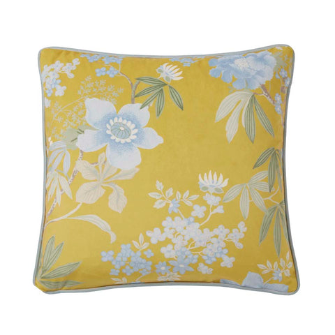 Graham & Brown Kimono Dreams Yellow Cushion Front