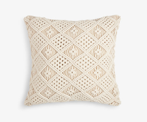 Large scatter macrame crochet cushion