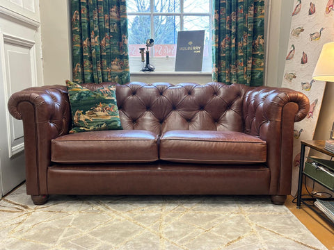 Cransford Leather Chesterfield Sofa 1