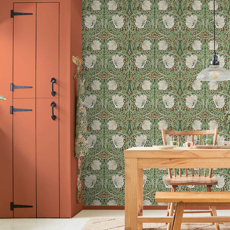 William Morris at Home Pimpernel Plum Wallpaper