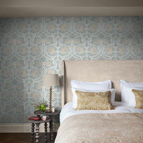 William Morris at Home Pimpernel Plum Wallpaper