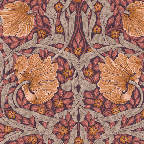 William Morris at Home Pimpernel Plum Wallpaper