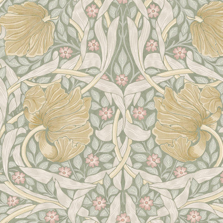 William Morris at Home Pimpernel Plum Wallpaper