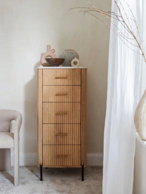 Reed 5 Drawer Narrow Chest