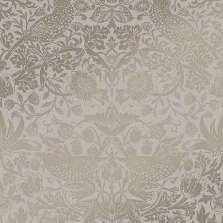 William Morris at Home Strawberry Thief Deep Blue Wallpaper