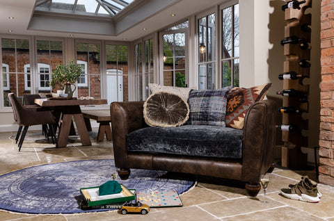 Tetrad Lowry Curved Snuggler Sofa
