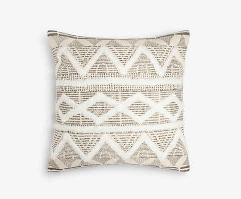Fluffy Zig Zag natural print cushion