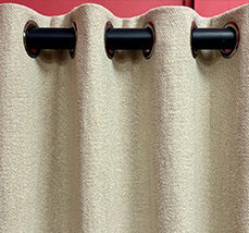 Curtain making: hand sewn 40mm eyelet curtains