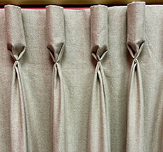 Curtain making: hand sewn goblet curtains