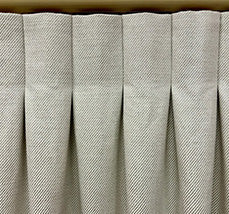Curtain making: hand sewn inverted pleat curtains