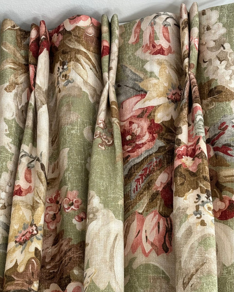 Curtain making: hand sewn double pinch pleat curtains