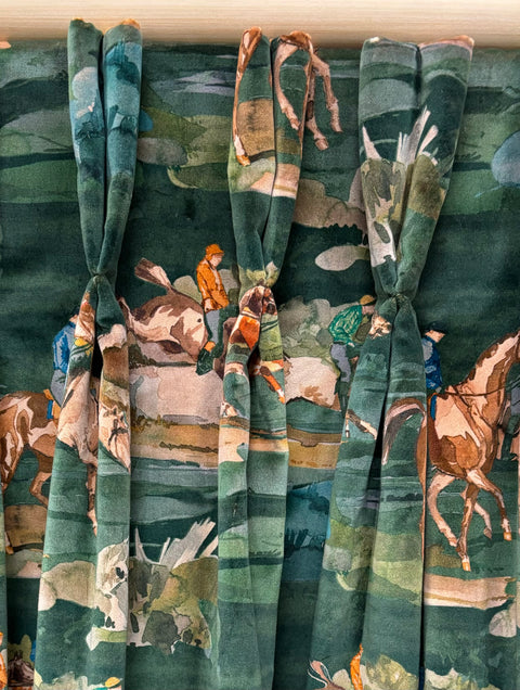 Curtain making: hand sewn double pinch pleat curtains