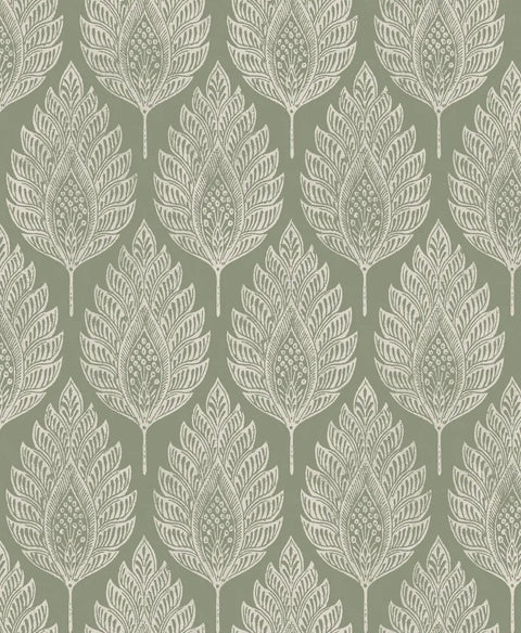 Flame Leaf Wallpaper