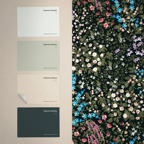 Painterly Flora Wallpaper