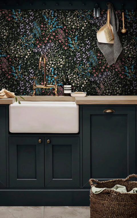 Painterly Flora Wallpaper