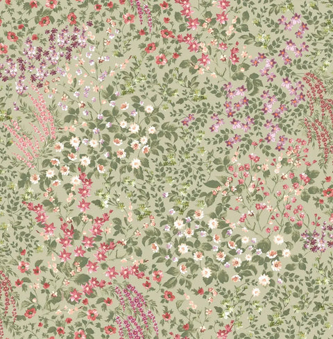 Painterly Flora Wallpaper
