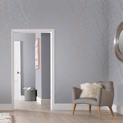 Graham & Brown Wallpaper Boreas Soft Grey