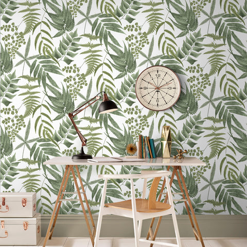 Midsummer Fern Wallpaper