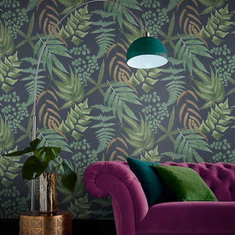 Midsummer Fern Wallpaper