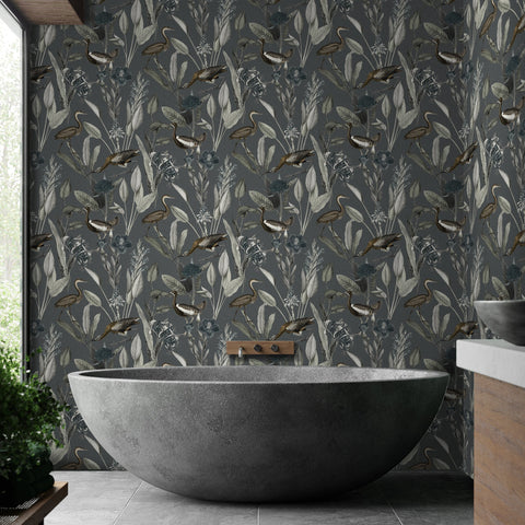 Graham & Brown Wallpaper Glasshouse Midnight