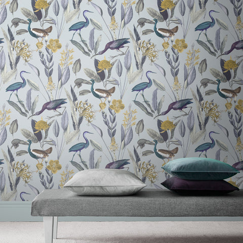 Graham & Brown Wallpaper Glasshouse Soft Grey