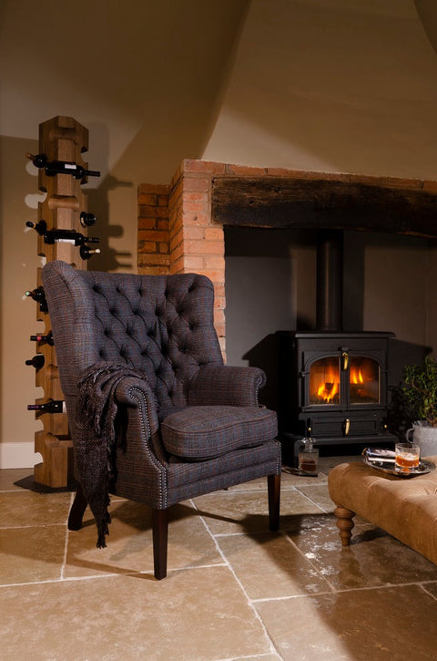 Tetrad Harris Tweed Mackenzie Armchair Fireplace